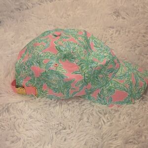 Lilly Pulitzer Pink and Green Patterned Hat